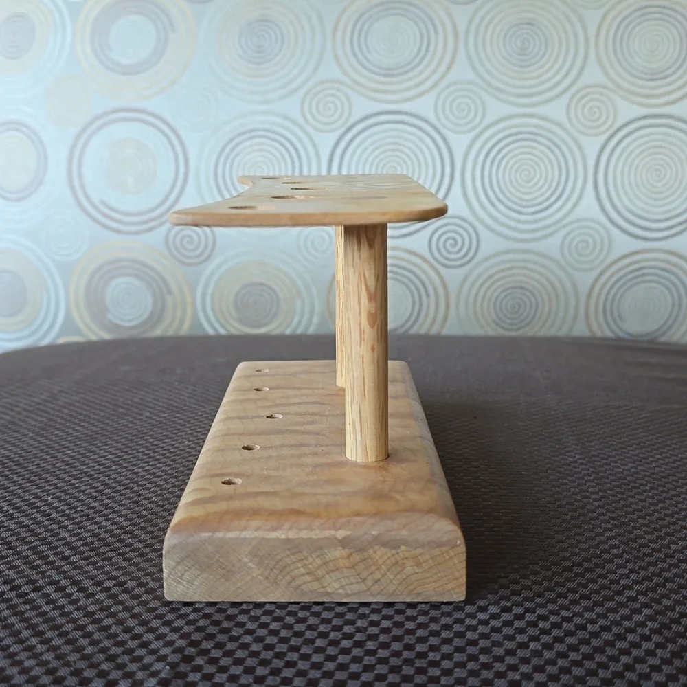 Fancy Wooden Stand For Pens, Artisan Made, Desk Decor